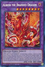 YUGIOH 1x Albion the Branded Dragon Prismatic Secret Rare MP22-EN076 NM picture