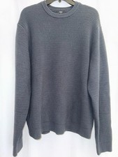 Vuori Men's Denver Waffle Crew Merino/Cotton Sweater XL Navy - Barely Worn picture