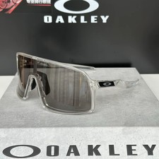 Oakley SUTRO 9406A Cycling Sunglasses, Transparent Frame with Grey Smoke Lenses picture