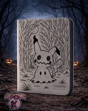 Pokémon Mimikyu Laser Engraved Binder/ Made To Order Engraved/Shipped In USA picture