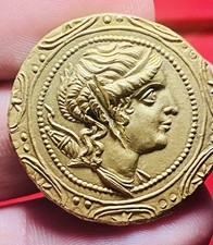 Roman Republic AR Gilded Tetradrachm Amphipolis 167-149 BC, MAKEΔONΩN, SEE NOTES picture