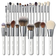 Professional Makeup Artist Brushes Set 26Pcs Real Natural Goat Hair Labeled picture