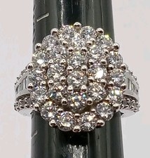 Designer SJD 925 Cz Gorgeous Sparkle Ring Sz 7 picture