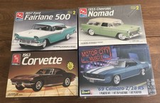 (LOT OF 4) 1/25 NEW PLASTIC MODEL CAR KITS picture