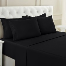 1800 Series 6-Piece Bed Sheet Set Soft Deep Pocket Twin King Queen Full Sheets picture