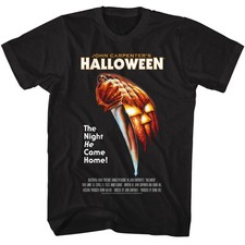 Michael Myers Halloween Men's T-Shirt Original Movie Poster License Black picture