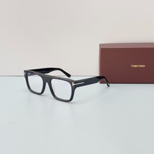 Tom Ford FT1337 Eyeglasses Black Frame Clear Lens Square Optical Glasses New picture