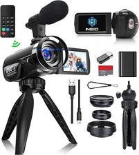 Video Camera Camcorder 2.7K 42MP 18X Vlogging Camera for YouTube with Microphone picture