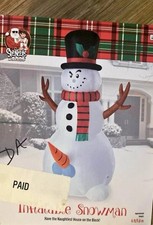 2018 Spencer's Snowballs deep Inflatable Rare Christmas Gemmy Like 6 feet tall picture