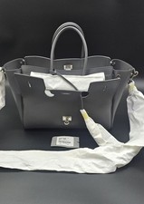 NEW Balenciaga Bel Air Carry All Bag Small-Grey Smooth Calfskin-Authentic $4300 picture