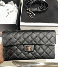 Chanel Black Quilted Leather 2.55 Reissue Waist Belt Bag Funny Bag picture