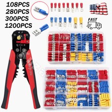 300/1200PCS Assortment Electrical Wire Connectors Insulated Crimp Terminals Kit picture