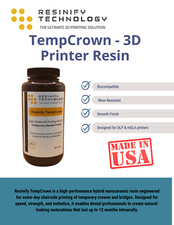 Resinify TempCrown Temporary Crown & Bridge Dental 3D Resin 500g/1kg picture