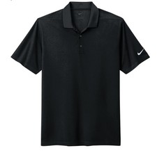 Men's Size Medium NIKE FV5507-010 Black Golf Polo Shirt Dri-fit performance NWT picture