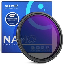 NEEWER 67mm Variable ND2-32 Filter, 1-5 Stops, No X Cross, HD Glass, Aluminum picture