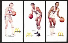 1975-76 Philadelphia 76ers McDonald's Set of 6 Standups Clean 208950 picture