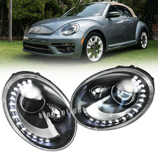 For Volkswagen VW Beetle 2013-19 LED Headlights  Assembly DRL High Low Beam 2PCS picture