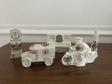 Antique Crested China 5pc Lot WWI Military & Novelty Carlton Arcadian Shelley picture