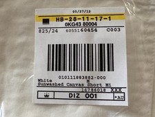 NIB L.L. Bean Women’s Sunwashed Canvas Short White Size Medium M picture