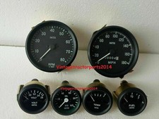 Smiths Replica Kit- Elec Temp + Oil + Fuel + Amp Gauge+Speedometer +Tacho 100 mm picture