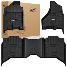 3W Floor Mats for 2013-2018 Dodge Ram 1500/2500/3500 Crew Cab All Weather Car picture