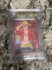 2022 One Piece Monkey D Luffy Super Pre Release Leader ST01-001 - BGS 10 picture