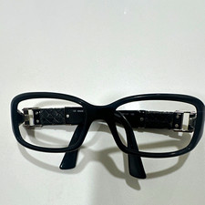 Fendi FS446 001 Black Full Rim Rectangular Plastic/Metal Eyeglasses 57-17-130 picture