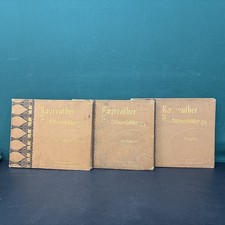 c.1880-1905 Bayreuther Bühnenbilder Wagner 3 Portfolio Set Antique German. picture