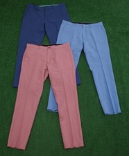 Lot Of 3 BONOBOS Golf Men's Tech Slim Stretch Chino Pants Size 33x30 picture