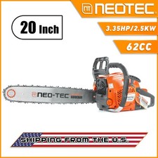 NEOTEC 62cc Gas Chainsaw 3.5 HP Gas Powered 20 inch Chainsaw For Wood Cutting picture