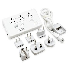 Voltage Converter 200W 2000W Output, 3 USB-A + 1 USB-C, 6 SWadAPt Plugs picture