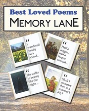 Best Loved Poems Memory Lane: large print book for dementia pati picture