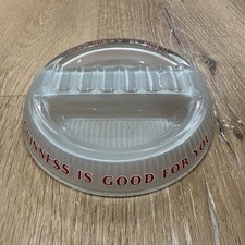 Guinness Ashtray Vintage Is Good For You collectable  Retro frosted glass picture