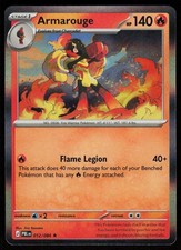 Armarouge 012/084 Rare Pitch Black Pokemon Holo Near Mint picture