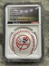 2025 Niue Silver MLB New York Yankees Colorized Reverse Proof 1 oz $2 NGC PF70 picture