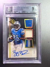 Panini 2014 Limited Reggie Bush Lions Star Factor Gold Auto Patch SF-RB 5/5 picture
