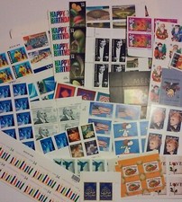 Unused 65 of Multiples & Strips & Singles of 34¢ US Postage Stamps USA FV $22.10 picture