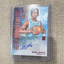2025-26 Panini Court Kings Sion James Heir Apparent Auto /49 picture