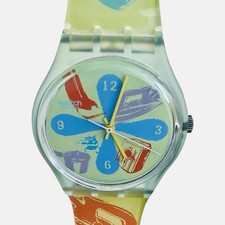 Vintage Swatch Watch Windmeal GG145 1997 Gents Design By Sue Huntley Swiss Made picture