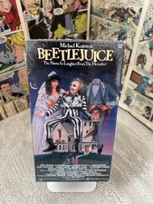 Beetlejuice 1988 VHS Warner Home Video Tim Burton Michael Keaton Vintage Sealed picture