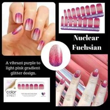🎯Color Street Nail Strips L-Q🎯 All Colors Glitter Solid French New picture