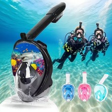 Full Face Snorkel Mask Diving Scuba Goggles Swimming Kids Adults Anti-Fog Swim picture