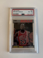 1987-88 Fleer Michael Jordan #59 Bulls PSA 8 picture