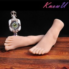 One Left /Right Silicone Female Foot Feet Display Model Lifelike Mannequin Feet picture