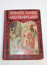 Antique 1905 Mother Goose Fairyland Tales Walter Crane Louis Wain Illustrated picture