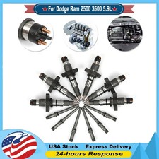 6PCS Diesel Fuel Injectors Fit Dodge Ram 2500 3500 5.9L Cummins 0445120238 picture