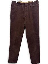 Vintage Barneys New York Brown Corduroy Pants 36x32 Made Italy picture