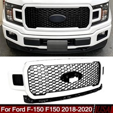 For Ford F-150 F150 2018-2020 Oxford White Honeycomb Front Grille Bumper Grill picture