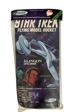 Vintage 1975 Estes Star Trek Klingon Battle Cruiser Flying Model Rocket Sealed picture