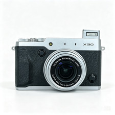 Vintage Fujifilm X30 Compact Camera Silver Black 12MP Retro Digital Camera picture